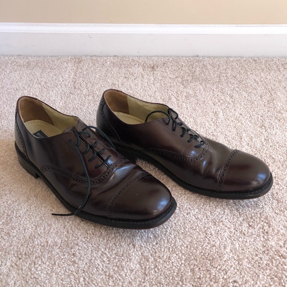 💜 Bostonian Brown Leather Dress Shoes sz 11.5 - Picture 1 of 8